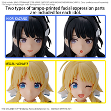 Load image into Gallery viewer, BANDAI 30MS OPTION HAIR STYLE &amp; FACE PARTS SET (HIORI KAZANO/MEGURU HACHIMIYA)
