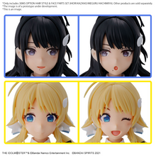 Load image into Gallery viewer, BANDAI 30MS OPTION HAIR STYLE &amp; FACE PARTS SET (HIORI KAZANO/MEGURU HACHIMIYA)
