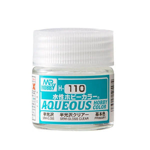 4 AQUEOUS HOBBY COLOR - H110 SEMI GLOSS CLEAR