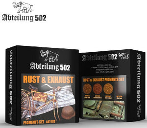 ABTEILUNG 502 Rust & Exhaust Pigment Set (4 Colors) 20ml Bottles